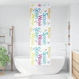 Berkfield Home Shower Roller Blind with Cassette 70x240 cm Fabric Width 66 cm in Black - thumbnail 2