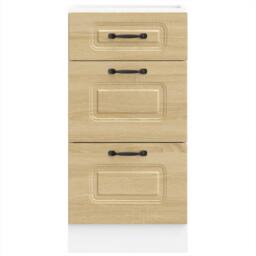 Berkfield Home Kitchen Base Cabinet Kalmar Sonoma Oak Engineered Wood - thumbnail 4
