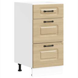 Berkfield Home Kitchen Base Cabinet Kalmar Sonoma Oak Engineered Wood - thumbnail 2