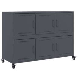 Berkfield Home Sideboard Anthracite 100.5x39x72 cm Steel in Dark Grey