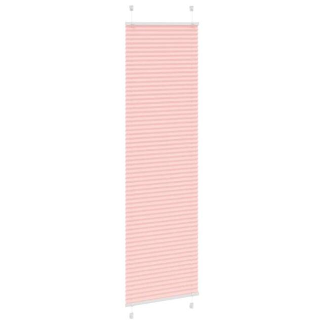 Berkfield Home Pleated Blind Pink 60x200 cm Fabric Width 59.4 cm Polyester - image 1