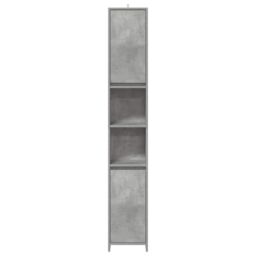 Berkfield Home 3 Piece Bathroom Furniture Set Concrete Grey Engineered Wood - thumbnail 6