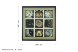 Orsina Framed Time Has Come Wall Art Home Wall Décor in Black - thumbnail 2
