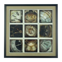 Orsina Framed Time Has Come Wall Art Home Wall Décor in Black - thumbnail 1