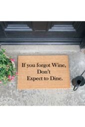 Artsy Mats If You Forgot Wine Don't Expect To Dine Doormat in Black - Size: 40 cm x 60 cm - thumbnail 2