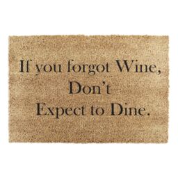 Artsy Mats If You Forgot Wine Don't Expect To Dine Doormat in Black - Size: 40 cm x 60 cm - thumbnail 5