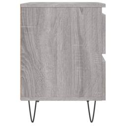Berkfield Home Bedside Cabinets 2 pcs Grey Sonoma 40x35x50 cm Engineered Wood - Size: 40 x 35 x 50 cm - thumbnail 7