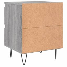 Berkfield Home Bedside Cabinets 2 pcs Grey Sonoma 40x35x50 cm Engineered Wood - Size: 40 x 35 x 50 cm - thumbnail 8