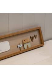 KDMD Rectangle Wooden Sign for Cosy Living Spaces in Brown - thumbnail 4