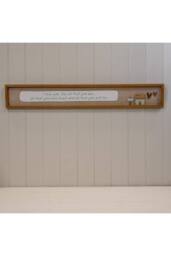 KDMD Rectangle Wooden Sign for Cosy Living Spaces in Brown - thumbnail 1