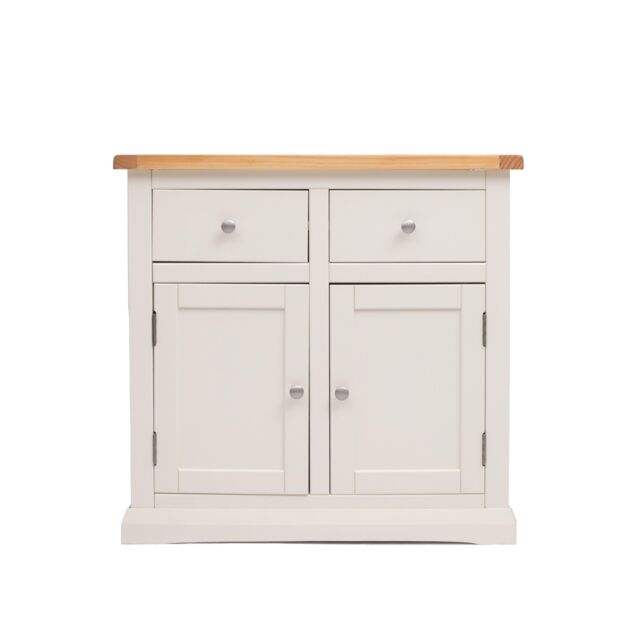 Cabinet Bits Castelli Off-White 2 Drawer 2 Door Sideboard Chrome Knob - image 1