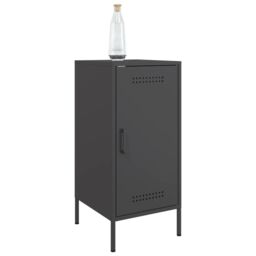 Berkfield Home Sideboards 2 pcs Black 36x39x79 cm Steel - Size: 36 x 39 x 79 cm - thumbnail 4