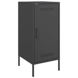 Berkfield Home Sideboards 2 pcs Black 36x39x79 cm Steel - Size: 36 x 39 x 79 cm - thumbnail 6
