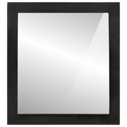 Berkfield Home Bathroom Mirror 55x1x60 cm Glass & Solid Wood Mango in Brown - Size: 55 x 1 x 60 cm - thumbnail 1