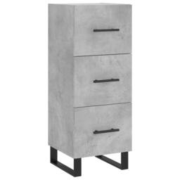 Berkfield Home Sideboard Concrete Grey 34.5x34x90 cm Engineered Wood - thumbnail 1