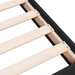 Berkfield Home Modern Bed Frame without Mattress Black 100x200 cm Engineered Wood - thumbnail 7