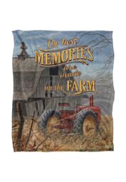 JQ Licensing Lz-Jp On The Farm Tractor Silky Touch Super Soft Throw Blanket 152 X 127 cm in White - thumbnail 1