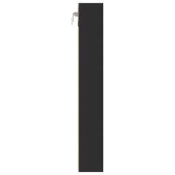 Berkfield Home Vitrine Cabinet Black 60x8.5x58 cm Engineered Wood - thumbnail 5
