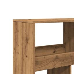 Berkfield Home Room Divider Artisian Oak 100x33x187.5 cm Engineered Wood in Brown - thumbnail 7