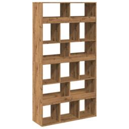 Berkfield Home Room Divider Artisian Oak 100x33x187.5 cm Engineered Wood in Brown - thumbnail 6