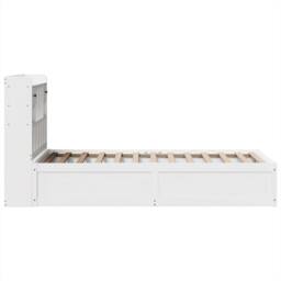 Berkfield Home Beautiful Bed Frame without Mattress White 90x200 cm Solid Wood Pine - thumbnail 6