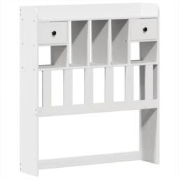 Berkfield Home Beautiful Bed Frame without Mattress White 90x200 cm Solid Wood Pine - thumbnail 8