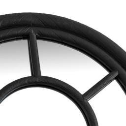 Lemon Pavilion Furniture and Decor Black Wood Tall Arched Window Mirror - Glass - L3xW50xH170 cm - Black - thumbnail 3