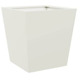 Berkfield Home Garden Planters White 2 pcs 40x40x40 cm Steel - Size: 40 x 40 x 40 cm - thumbnail 8