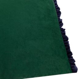 Wylder Tilly Velvet Frill Reversible Cushion in Bottle Green - Size: 40 cm x 60 cm - thumbnail 4