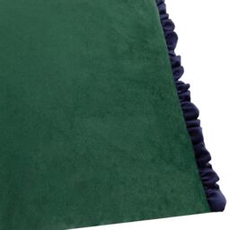 Wylder Tilly Velvet Frill Reversible Cushion in Bottle Green - Size: 40 cm x 60 cm - thumbnail 3