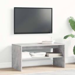 Berkfield Home TV Cabinet Concrete Grey 80x40x40 cm Engineered Wood - Size: 80 x 40 x 40 cm - thumbnail 3