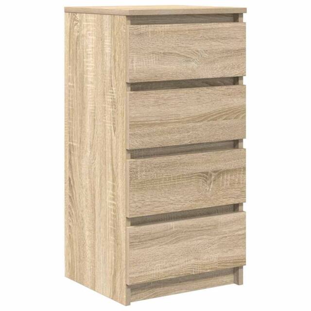 Berkfield Home Sideboard Sonoma Oak 37.5x35x76 cm Engineered Wood in Light Tan - image 1