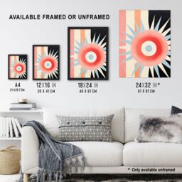"Artery8 Aquarius Supernova Universe Sun Abstract Minimalist Unframed Wall Art Print Poster Home Decor Premium - Size: W12"" x H16""" - thumbnail 3