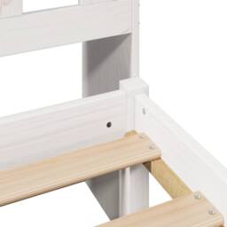 Berkfield Home Bookcase Bed without Mattress White 135x190 cm Doouble Solid Wood Pine - thumbnail 9