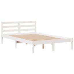 Berkfield Home Bookcase Bed without Mattress White 135x190 cm Doouble Solid Wood Pine - thumbnail 8