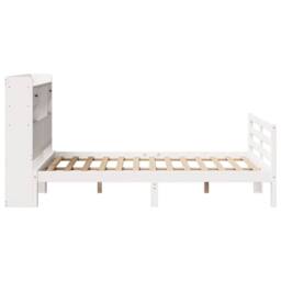 Berkfield Home Bookcase Bed without Mattress White 135x190 cm Doouble Solid Wood Pine - thumbnail 5