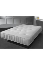 Starlight Beds Double Memory Foam Mattress Bonnell Spring Support Cool-Touch Fabric in White - Size: Single - thumbnail 2