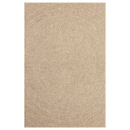 Berkfield Home Rug 200x290 cm Jute Look Indoor & Outdoor in Brown - Size: 100 cm diameter - thumbnail 4
