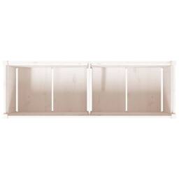 Berkfield Home Garden Planter White 150x50x50 cm Solid Wood Pine - Size: 150 x 50 x 50 cm - thumbnail 8