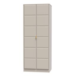 Ready Assembled 2 U Metro 2 Door Wardrobe (Ready Assembled) in Taupe - Size: Large - thumbnail 3