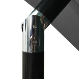 Berkfield Home Harmful 3-Tier Parasol with Aluminium Pole Anthracite 2.5x2.5 m in Dark Grey - thumbnail 6