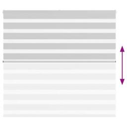 Berkfield Home Elegant Zebra Blind Light Grey 165x100 cm Fabric Width 160.9 cm P - thumbnail 5
