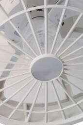 Round Spotted Acrylic LED Ceiling Fan Light in White - thumbnail 4