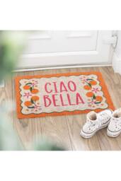 KDMD Ciao Bella Orange Doormat - Bright Citrus Welcome for Porch - Size: Medium - thumbnail 1
