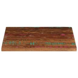 Berkfield Home Table Top 70x70x2.5 cm Square Solid Wood Reclaimed in Brown - thumbnail 3