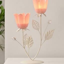 Garden Greatness Decorative Floral Double Candle Holder - Size: 2 Pack - thumbnail 2
