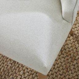 FurnitureboxUK 2x Belgravia Beige Fabric Dining Chairs With Oak Effect Legs - thumbnail 7