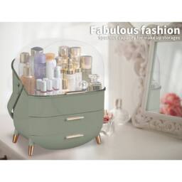 KORVIXA Light Green Cosmetic Case Carry Storage Box - thumbnail 1