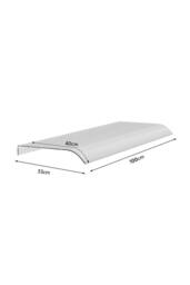 Living and Home Transparent Window Door Awning Canopy Shelter in Clear - Size: Small - thumbnail 6