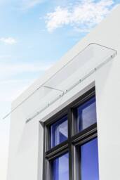 Living and Home Transparent Window Door Awning Canopy Shelter in Clear - Size: Small - thumbnail 3